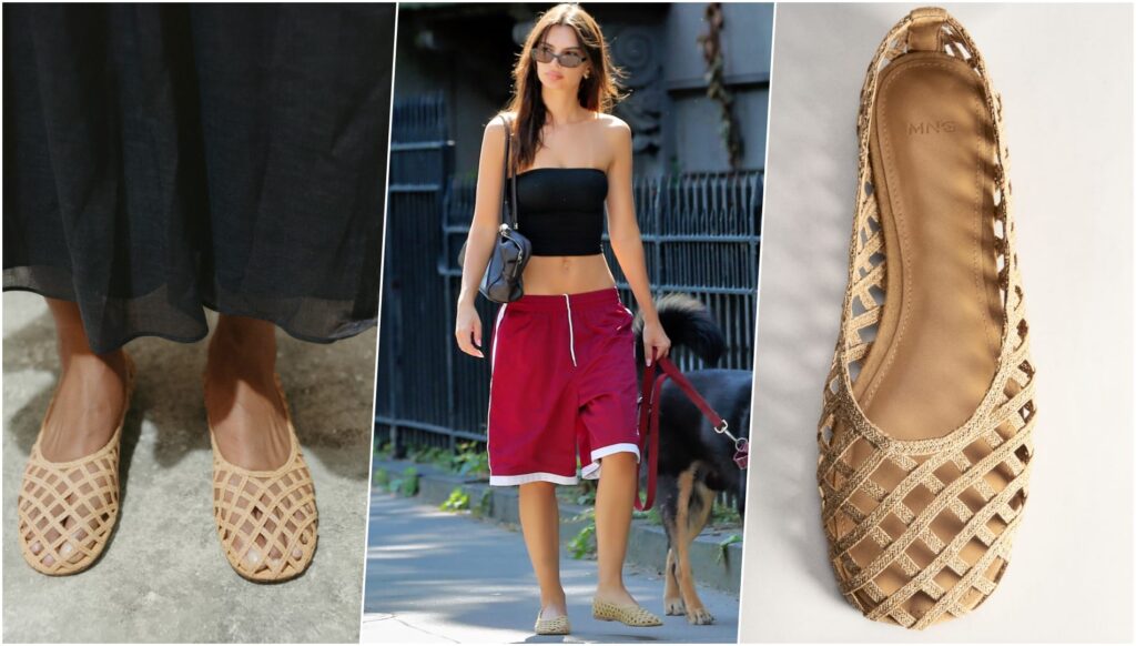 Emily Ratajkowski Shows Off the Viral Ballerina Trend in Stylish Mango Shoes Under $30