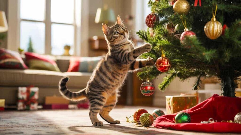 Cats vs. the Christmas Tree: Pitfalls to Avoid to Keep Your Tree Intact