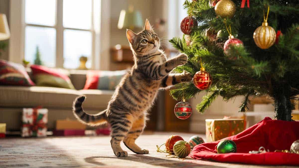 Cats vs. the Christmas Tree: Pitfalls to Avoid to Keep Your Tree Intact