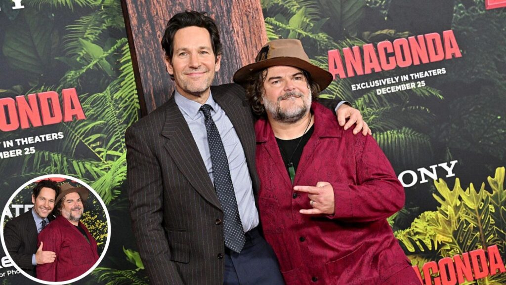 Paul Rudd and Jack Black Crack Up on the Red Carpet at the Anaconda Premiere