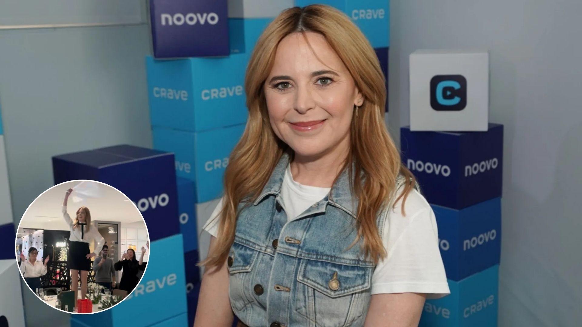 Julie Snyder Caught on Camera at the Party