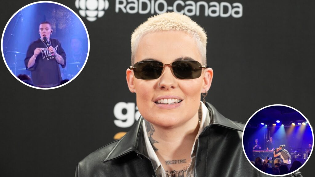 Roxane Bruneau Interrupted During a Live Show