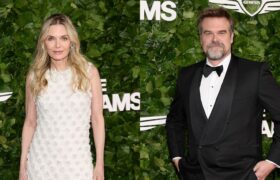 Michelle Pfeiffer and David Harbour Shine on the Gotham TV Awards Red Carpet