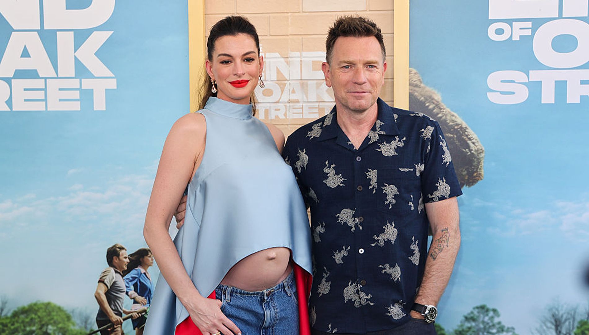 Anne Hathaway and Ewan McGregor Shine at The End of Oak Street Premiere